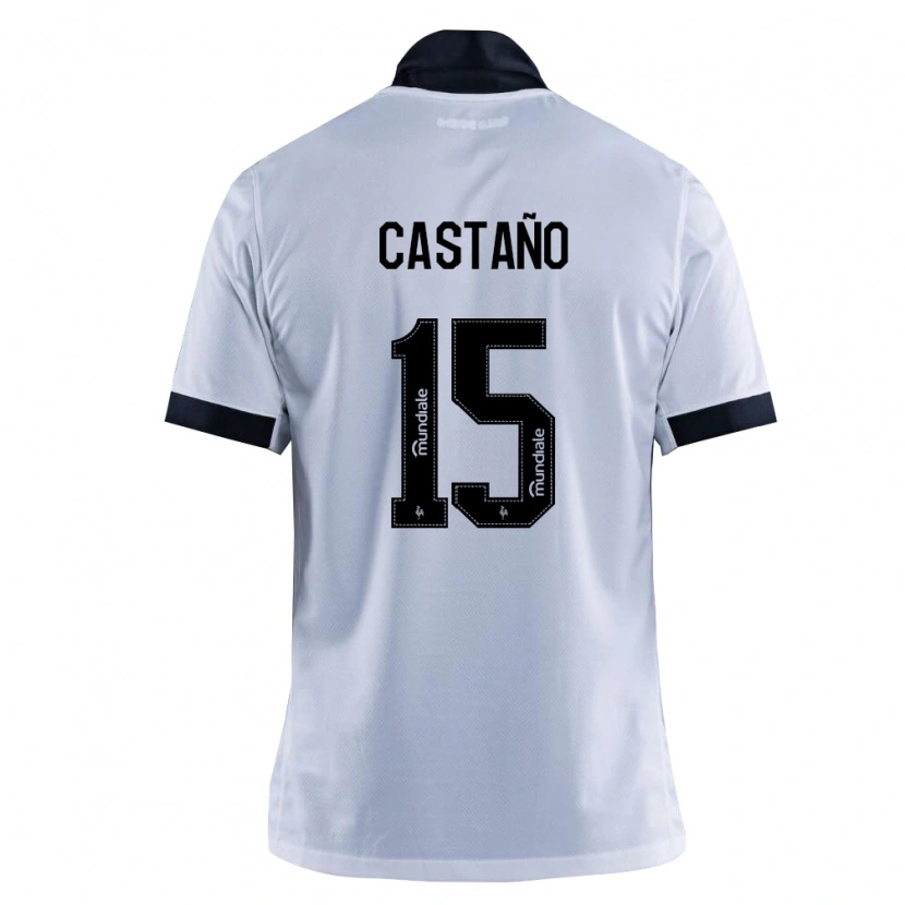 Danxen Kinderen Kevin Castaño #15 Zwart Wit Uitshirt Uittenue 2026/27 T-Shirt België