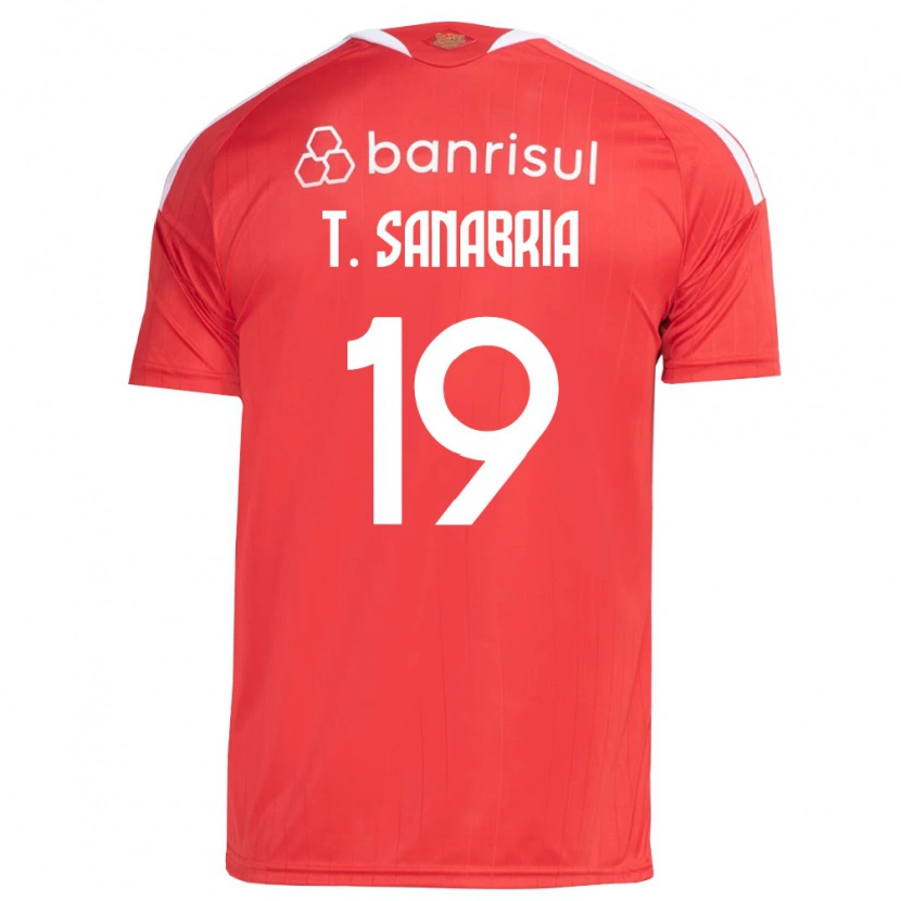 Danxen Kinderen Antonio Sanabria #19 Rood Wit Thuisshirt Thuistenue 2026/27 T-Shirt België
