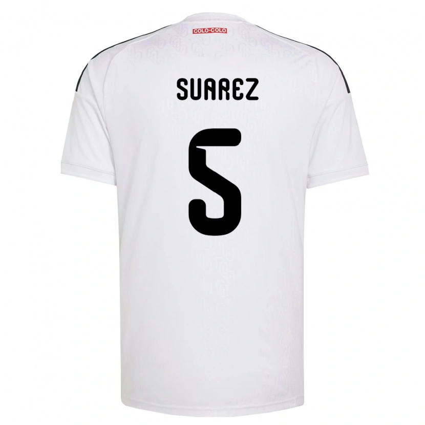Danxen Heren Nicolás Suarez #5 Wit Zwart Thuisshirt Thuistenue 2026/27 T-Shirt België