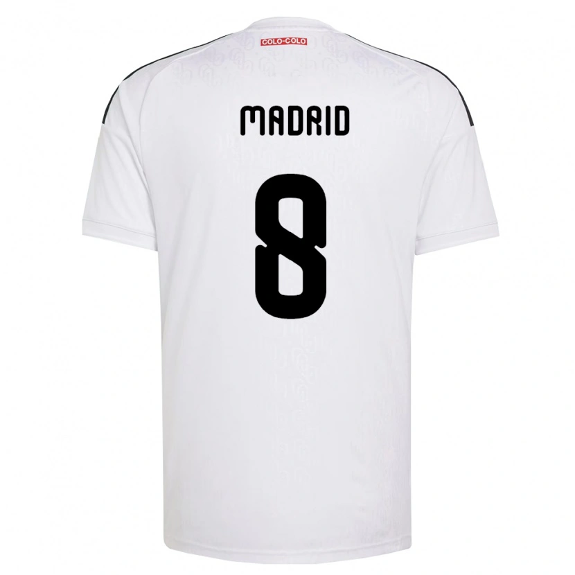 Danxen Heren Álvaro Madrid #8 Wit Zwart Thuisshirt Thuistenue 2026/27 T-Shirt België