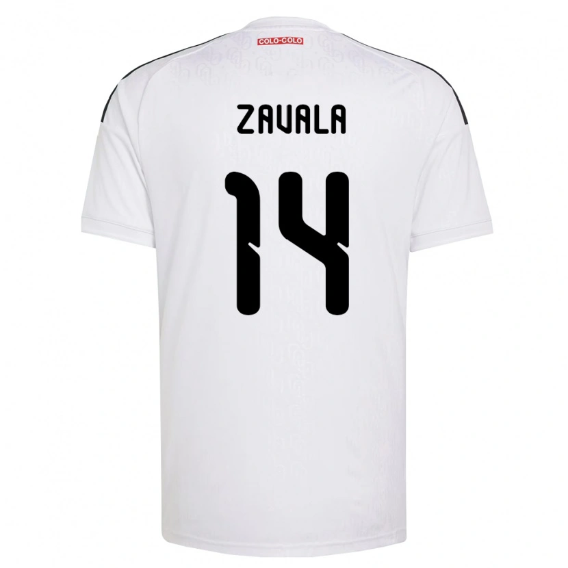 Danxen Heren Cristián Zavala #14 Wit Zwart Thuisshirt Thuistenue 2026/27 T-Shirt België