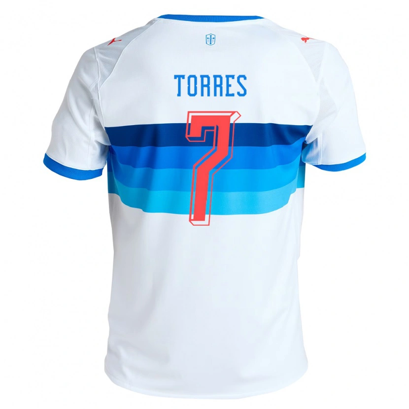 Danxen Heren Joaquín Torres #7 Wit Hemelsblauw Thuisshirt Thuistenue 2026/27 T-Shirt België