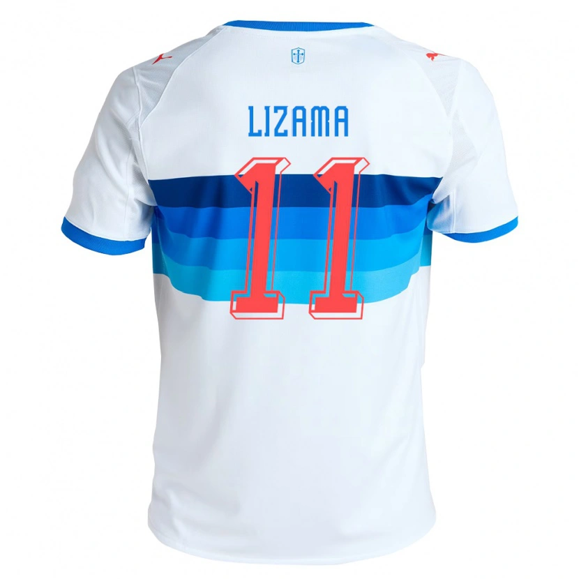 Danxen Heren Bayron Lizama #11 Wit Hemelsblauw Thuisshirt Thuistenue 2026/27 T-Shirt België