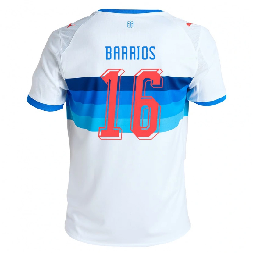 Danxen Heren Martín Barrios #16 Wit Hemelsblauw Thuisshirt Thuistenue 2026/27 T-Shirt België
