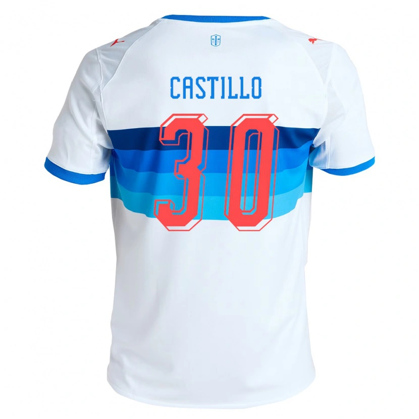 Danxen Heren Nicolas Castillo #30 Wit Hemelsblauw Thuisshirt Thuistenue 2026/27 T-Shirt België