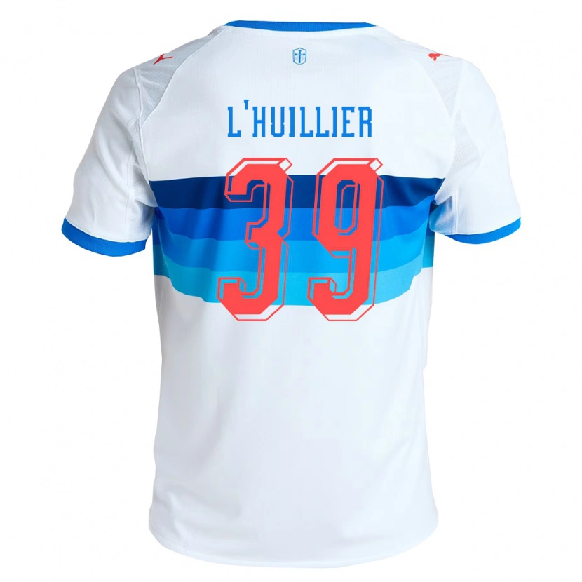 Danxen Heren Nicolás L'huillier #39 Wit Hemelsblauw Thuisshirt Thuistenue 2026/27 T-Shirt België