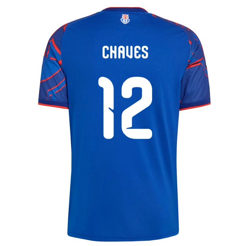 Danxen Heren Abigail Chaves #12 Koninklijk Blauw Rood Thuisshirt Thuistenue 2026/27 T-Shirt België