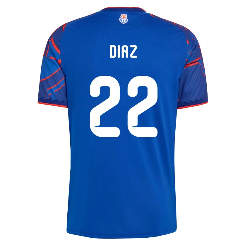 Danxen Heren Valentina Díaz #22 Koninklijk Blauw Rood Thuisshirt Thuistenue 2026/27 T-Shirt België