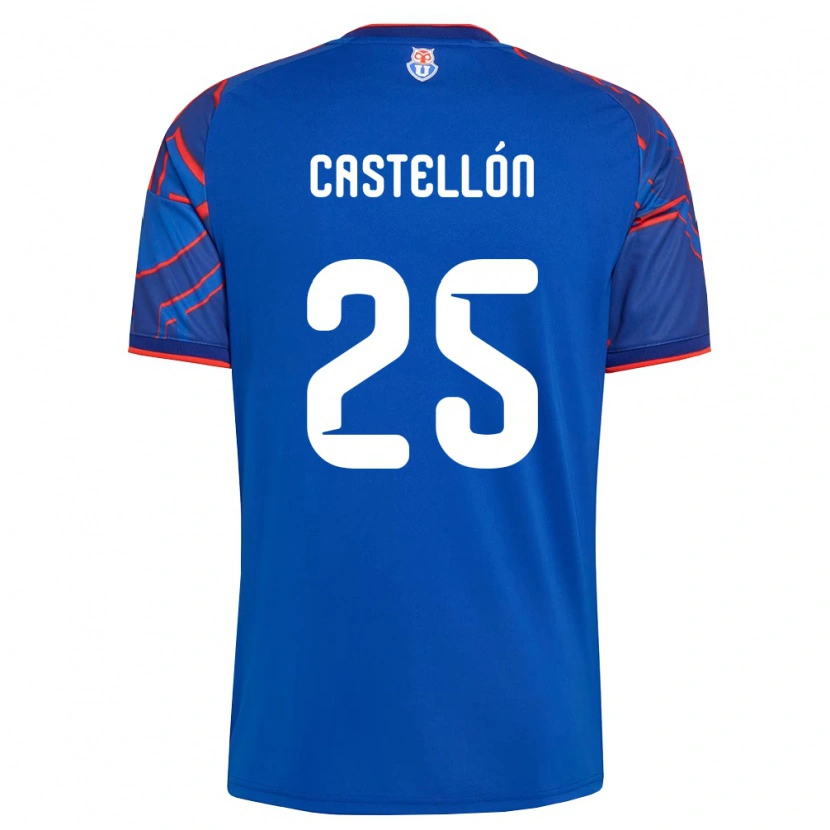 Danxen Heren Gabriel Castellón #25 Koninklijk Blauw Rood Thuisshirt Thuistenue 2026/27 T-Shirt België