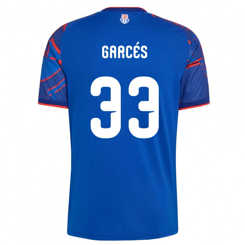 Danxen Heren Simón Garcés #33 Koninklijk Blauw Rood Thuisshirt Thuistenue 2026/27 T-Shirt België