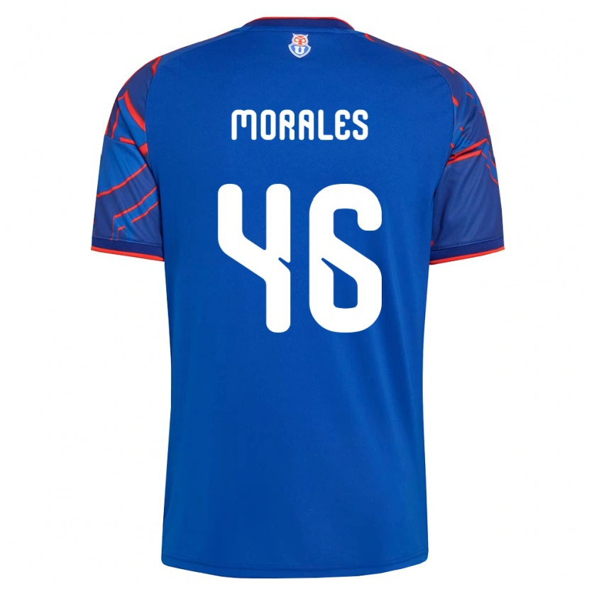 Danxen Heren Bastián Morales #46 Koninklijk Blauw Rood Thuisshirt Thuistenue 2026/27 T-Shirt België