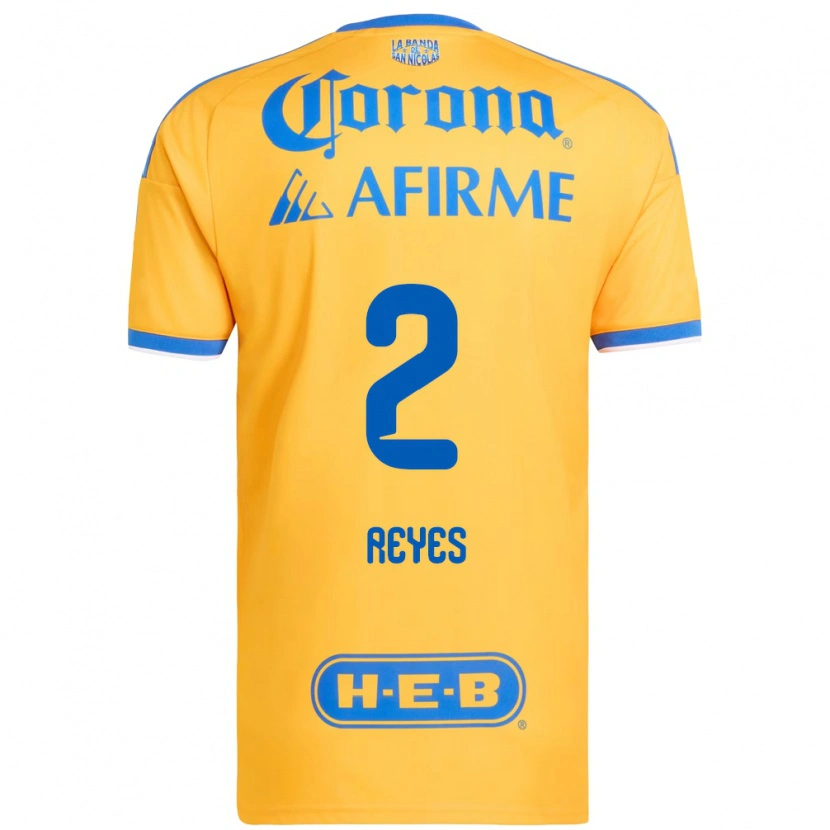 Danxen Heren Francisco Reyes #2 Geel Blauw Thuisshirt Thuistenue 2026/27 T-Shirt België