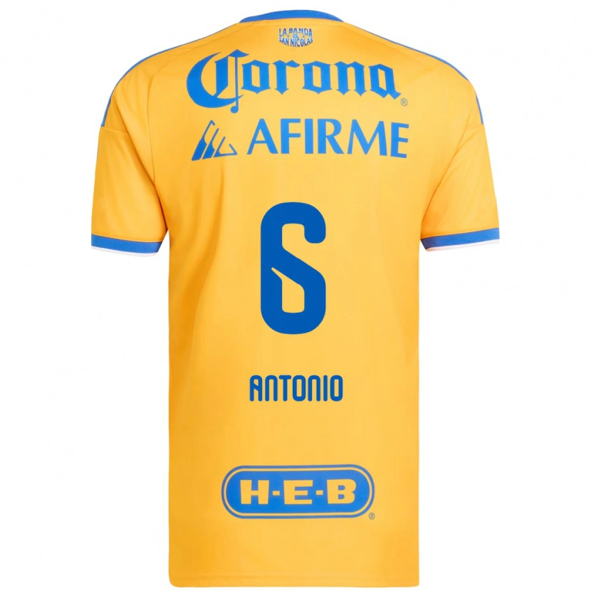 Danxen Heren Nancy Antonio #6 Geel Blauw Thuisshirt Thuistenue 2026/27 T-Shirt België