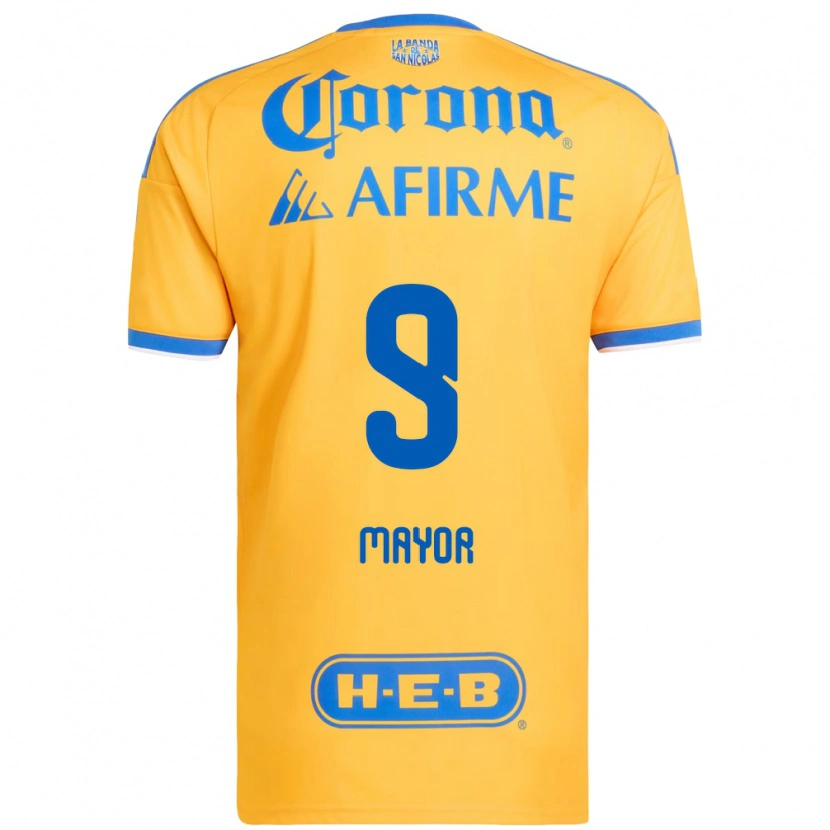 Danxen Heren Stephany Mayor #9 Geel Blauw Thuisshirt Thuistenue 2026/27 T-Shirt België