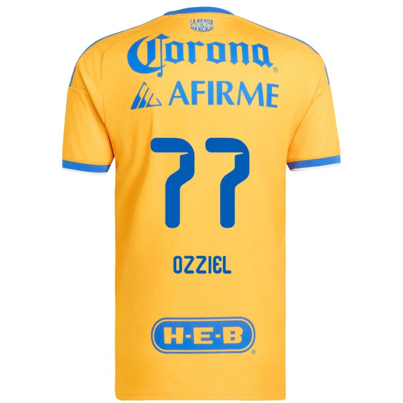 Danxen Heren Ozziel Herrera #77 Geel Blauw Thuisshirt Thuistenue 2026/27 T-Shirt België