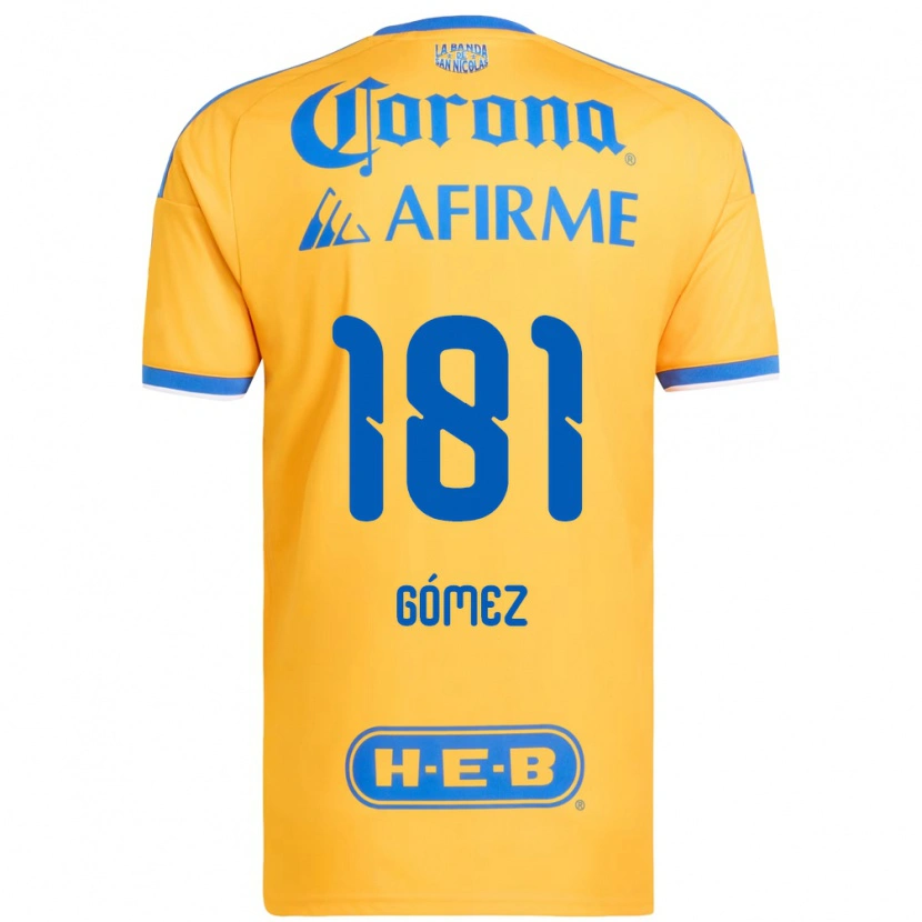 Danxen Heren Luis Gómez #181 Geel Blauw Thuisshirt Thuistenue 2026/27 T-Shirt België