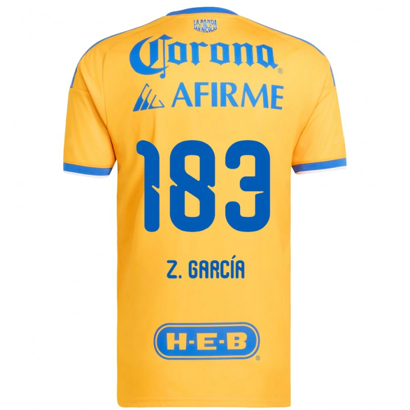 Danxen Heren Zahir García #183 Geel Blauw Thuisshirt Thuistenue 2026/27 T-Shirt België