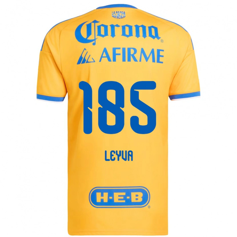 Danxen Heren Jorge Leyva #185 Geel Blauw Thuisshirt Thuistenue 2026/27 T-Shirt België