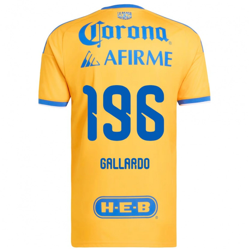 Danxen Heren Gael Gallardo #196 Geel Blauw Thuisshirt Thuistenue 2026/27 T-Shirt België