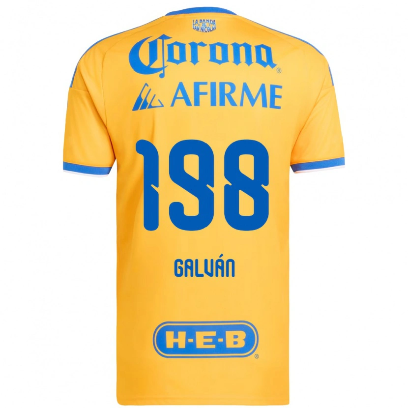 Danxen Heren Isac Galván #198 Geel Blauw Thuisshirt Thuistenue 2026/27 T-Shirt België