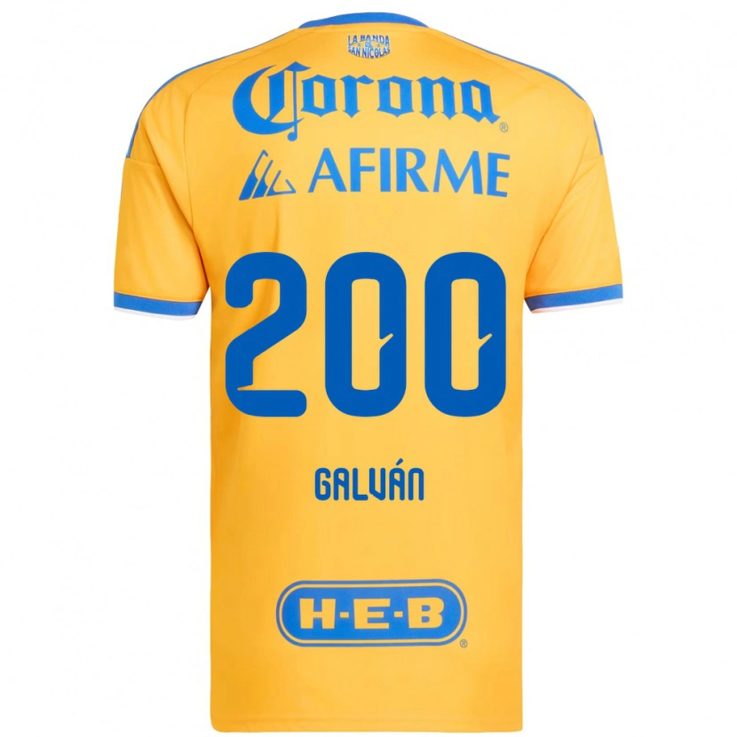 Danxen Heren Isaias Galván #200 Geel Blauw Thuisshirt Thuistenue 2026/27 T-Shirt België