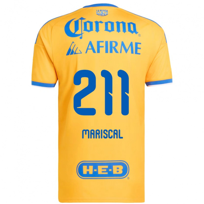 Danxen Heren Kevin Mariscal #211 Geel Blauw Thuisshirt Thuistenue 2026/27 T-Shirt België