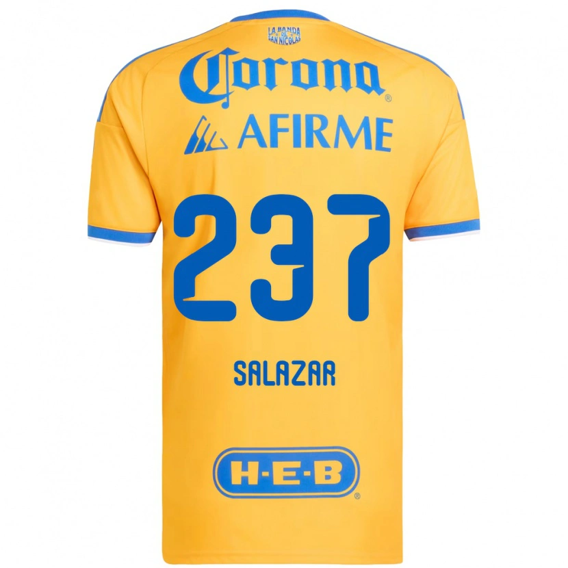 Danxen Heren Bryan Salazar #237 Geel Blauw Thuisshirt Thuistenue 2026/27 T-Shirt België