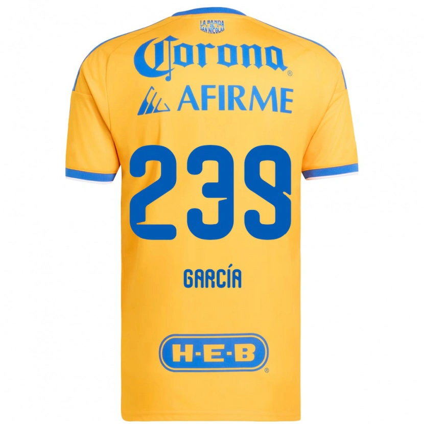 Danxen Heren Diego García #239 Geel Blauw Thuisshirt Thuistenue 2026/27 T-Shirt België