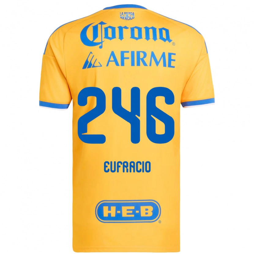 Danxen Heren Enrique Eufracio #246 Geel Blauw Thuisshirt Thuistenue 2026/27 T-Shirt België