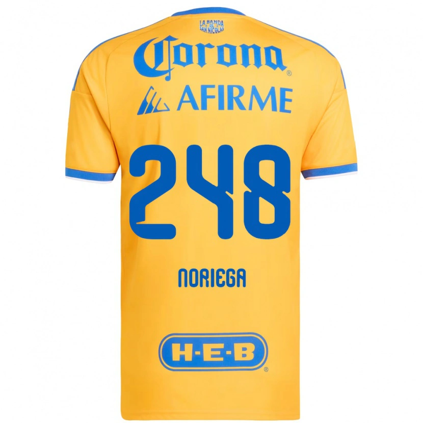 Danxen Heren Jonathan Noriega #248 Geel Blauw Thuisshirt Thuistenue 2026/27 T-Shirt België