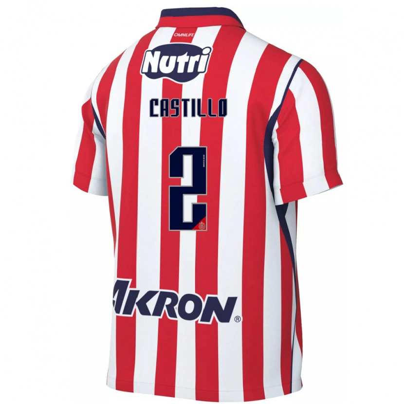 Danxen Heren José Castillo #2 Rood Wit Thuisshirt Thuistenue 2026/27 T-Shirt België
