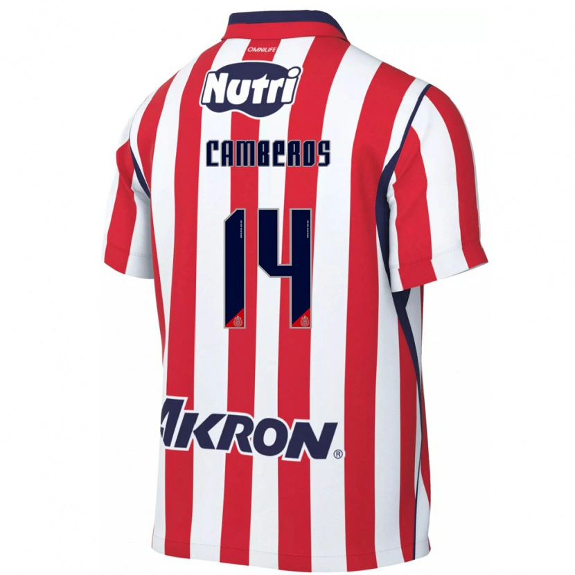Danxen Heren Hugo Camberos #14 Rood Wit Thuisshirt Thuistenue 2026/27 T-Shirt België