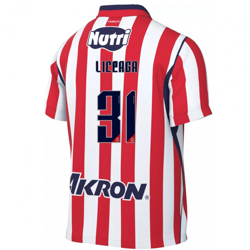 Danxen Heren Sebastián Liceaga #31 Rood Wit Thuisshirt Thuistenue 2026/27 T-Shirt België