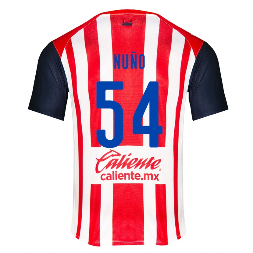Danxen Heren Raúl Nuño #54 Rood Zwart Wit Thuisshirt Thuistenue 2026/27 T-Shirt België