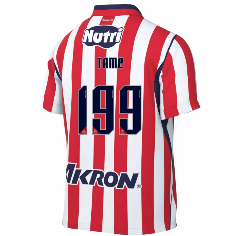Danxen Heren Emilio Tame #199 Rood Wit Thuisshirt Thuistenue 2026/27 T-Shirt België