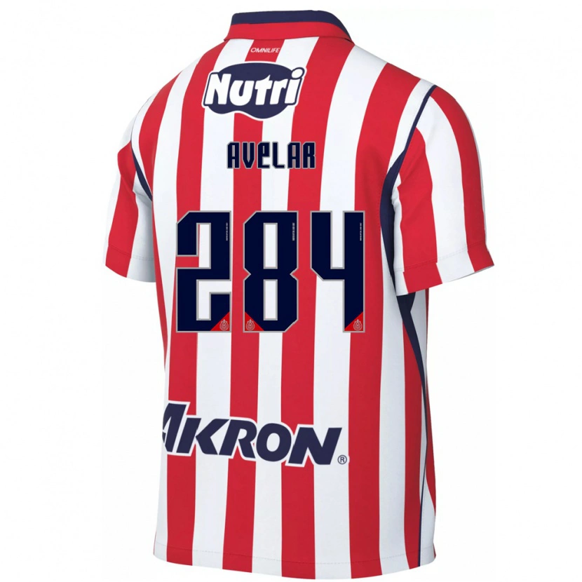 Danxen Heren Dylan Avelar #284 Rood Wit Thuisshirt Thuistenue 2026/27 T-Shirt België