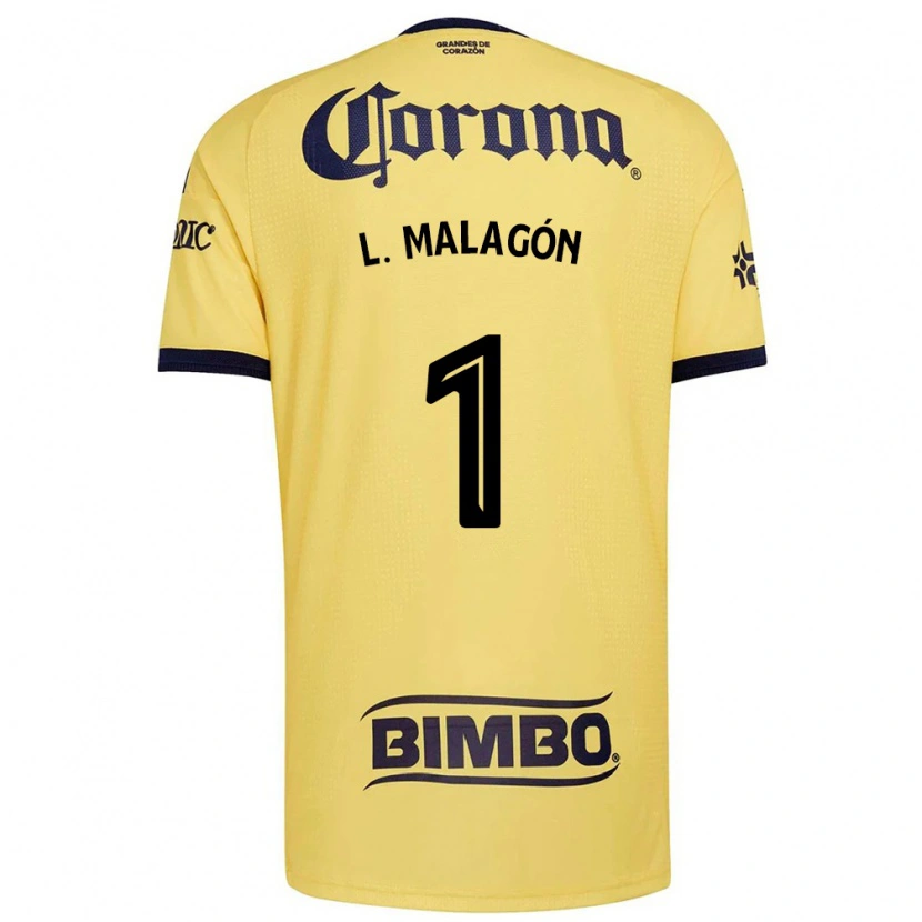 Danxen Heren Luis Malagón #1 Geel Rood Zwart Thuisshirt Thuistenue 2026/27 T-Shirt België