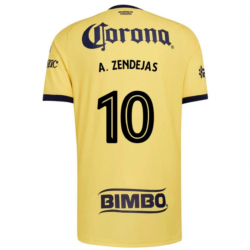 Danxen Heren Álex Zendejas #10 Geel Rood Zwart Thuisshirt Thuistenue 2026/27 T-Shirt België