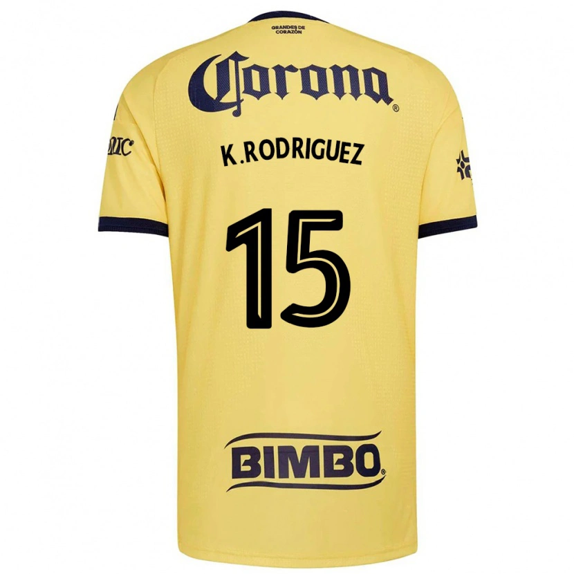 Danxen Heren Kimberly Rodriguez #15 Geel Rood Zwart Thuisshirt Thuistenue 2026/27 T-Shirt België