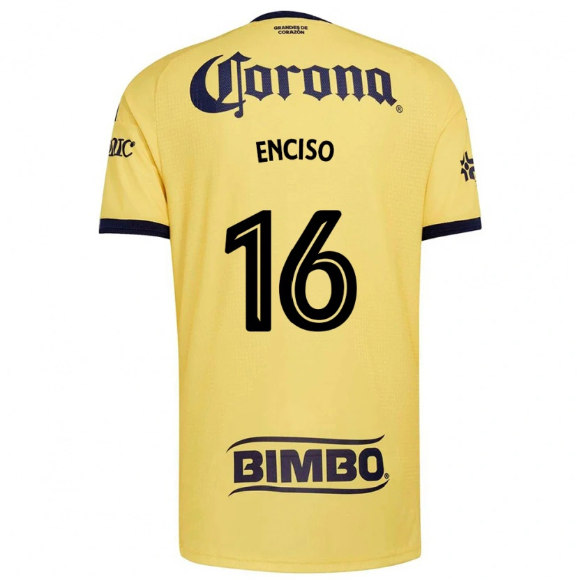 Danxen Heren Sabrina Enciso #16 Geel Rood Zwart Thuisshirt Thuistenue 2026/27 T-Shirt België