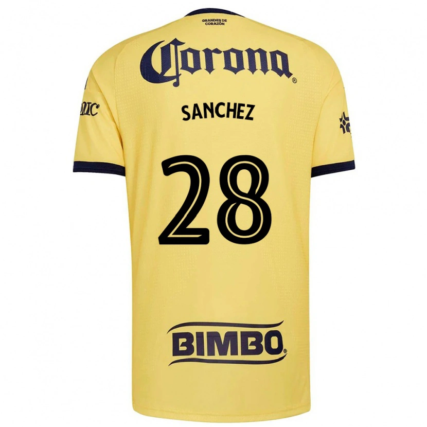 Danxen Heren Érick Sánchez #28 Geel Rood Zwart Thuisshirt Thuistenue 2026/27 T-Shirt België