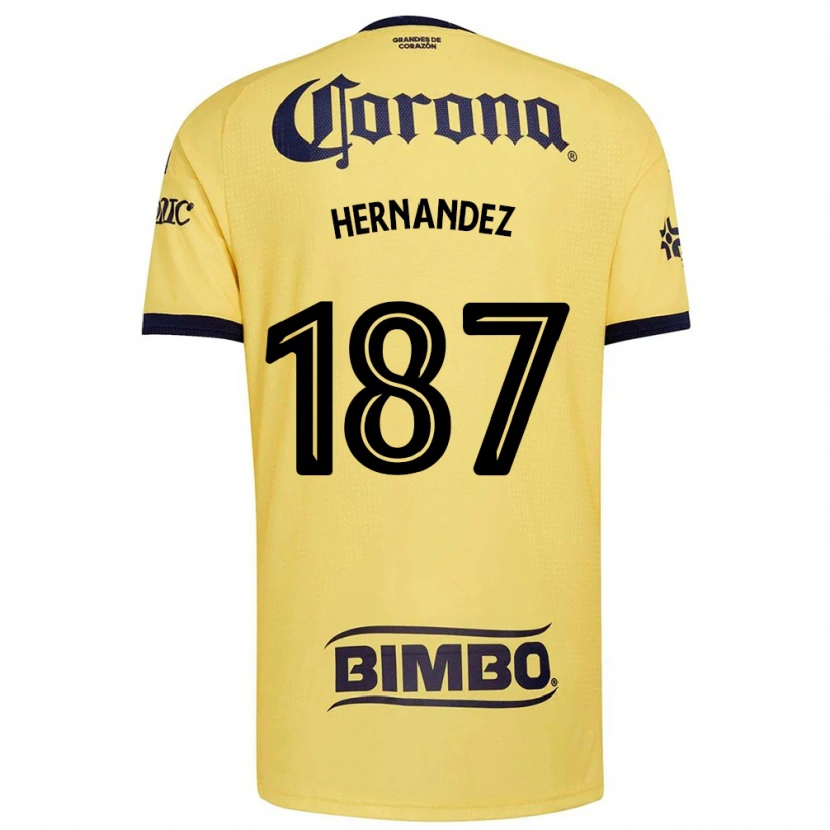 Danxen Heren Miguel Hernández #187 Geel Rood Zwart Thuisshirt Thuistenue 2026/27 T-Shirt België