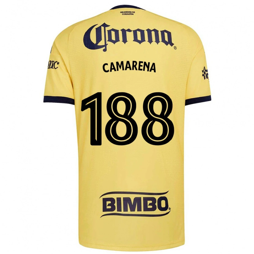 Danxen Heren Santiago Camarena #188 Geel Rood Zwart Thuisshirt Thuistenue 2026/27 T-Shirt België