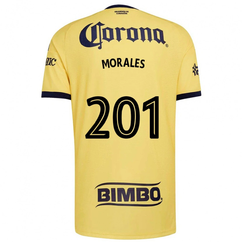 Danxen Heren Ángel Morales #201 Geel Rood Zwart Thuisshirt Thuistenue 2026/27 T-Shirt België