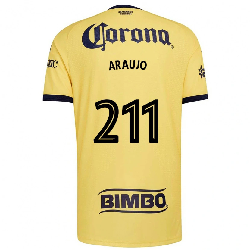 Danxen Heren Andrés Araujo #211 Geel Rood Zwart Thuisshirt Thuistenue 2026/27 T-Shirt België