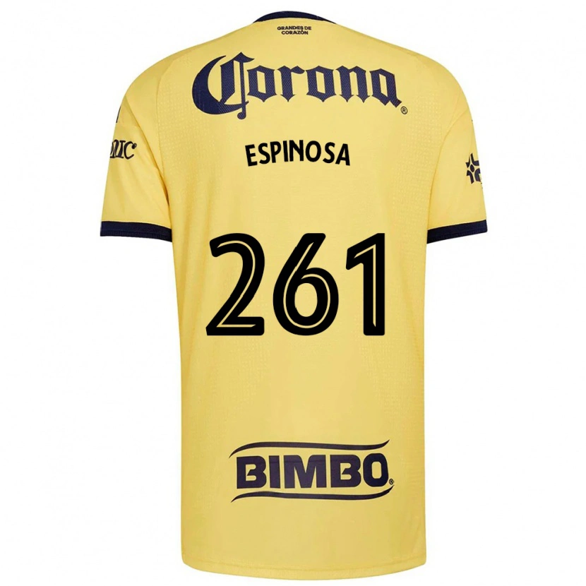 Danxen Heren Diego Espinosa #261 Geel Rood Zwart Thuisshirt Thuistenue 2026/27 T-Shirt België