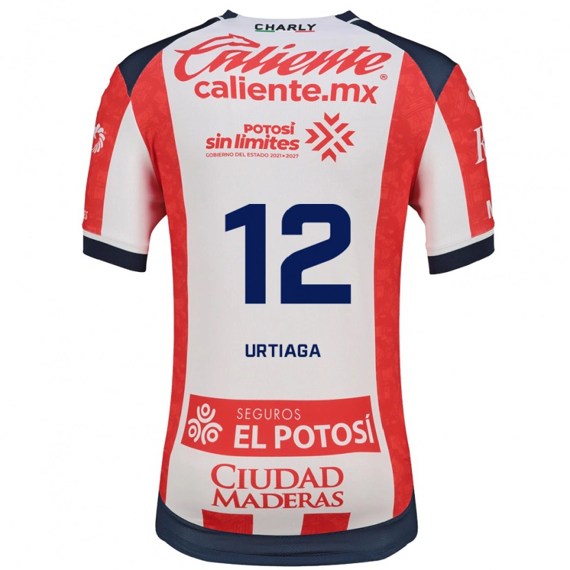 Danxen Heren Diego Urtiaga #12 Rood Wit Zwart Thuisshirt Thuistenue 2026/27 T-Shirt België