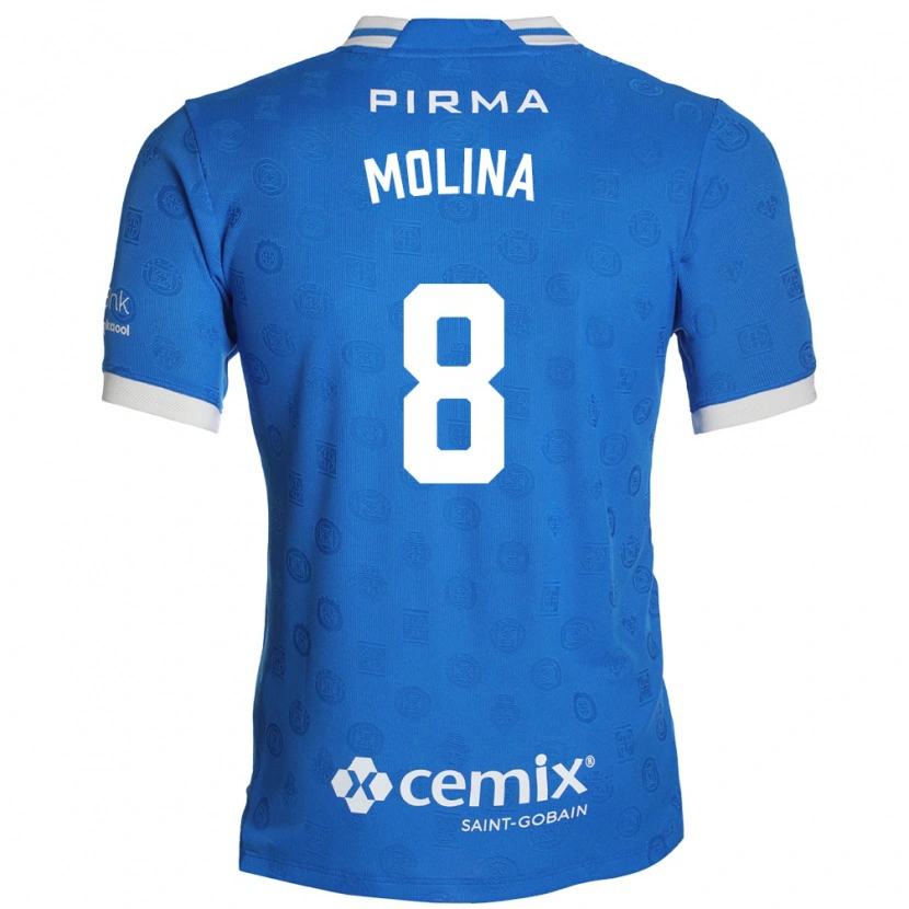 Danxen Heren Dalia Molina #8 Blauw Wit Rood Thuisshirt Thuistenue 2026/27 T-Shirt België