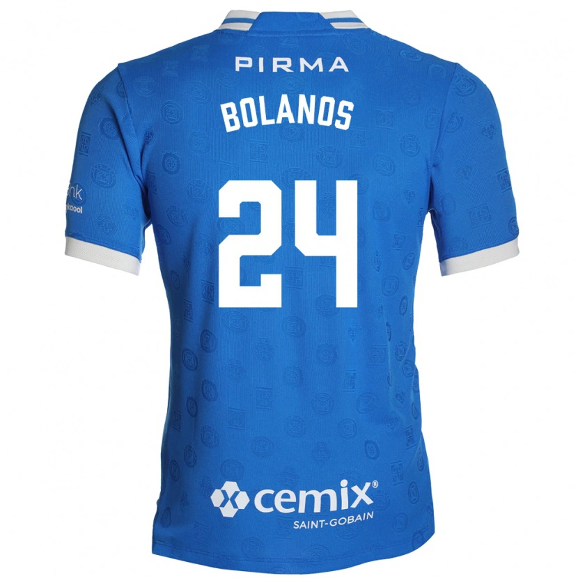 Danxen Heren Jatziry Bolanos #24 Blauw Wit Rood Thuisshirt Thuistenue 2026/27 T-Shirt België