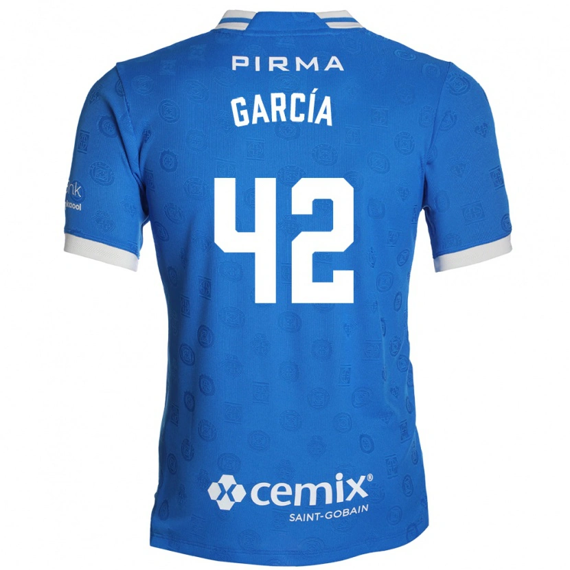 Danxen Heren Jorge García #42 Blauw Wit Rood Thuisshirt Thuistenue 2026/27 T-Shirt België
